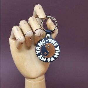 NWOT ARK Colour Keyring Black The Ying to my Yang